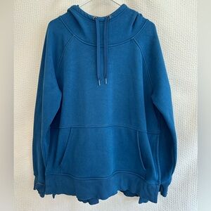 Athleta Cozy Karma Longer Hoodie Women’s Blue Sweatshirt Size: Medium